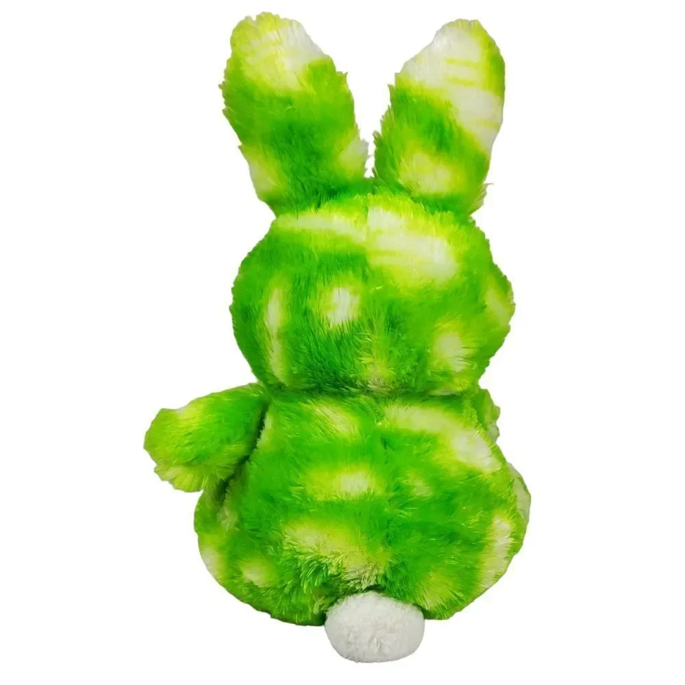 Animal Adventure Bunny Rabbit Plush Spring Easter Green White Polka Dot Furry